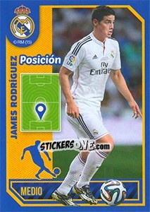 Sticker James Rodriguez (Position) - Real Madrid 2014-2015 n. 124 - Panini