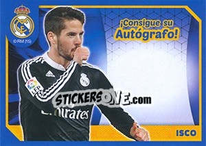 Sticker Isco (Autografo) - Real Madrid 2014-2015 - Panini