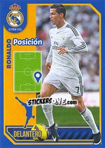 Sticker Cristiano Ronaldo (Position) - Real Madrid 2014-2015 - Panini
