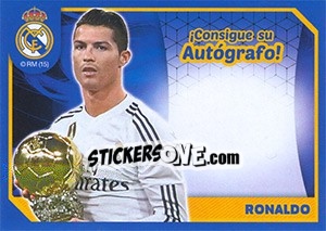 Sticker Cristiano Ronaldo (Autografo) - Real Madrid 2014-2015 n. 135 - Panini