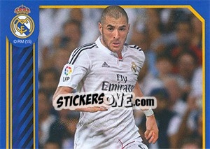 Sticker Karim Benzema in action - Real Madrid 2014-2015 n. 136 - Panini