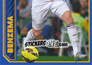 Sticker Karim Benzema in action - Real Madrid 2014-2015 n. 137 - Panini