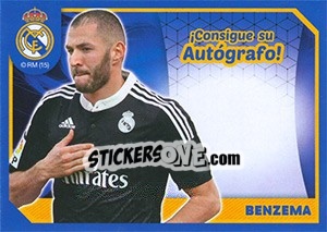 Sticker Karim Benzema (Autografo) - Real Madrid 2014-2015 - Panini
