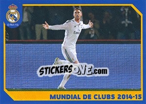 Cromo Sergio Ramos Goal Celebration (Mundial de clubs) - Real Madrid 2014-2015 - Panini