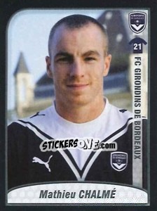 Figurina Chalme - FOOT 2009-2010 n. 34 - Panini