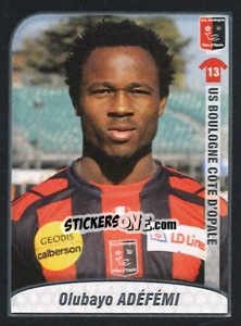 Sticker Adefemi - FOOT 2009-2010 - Panini