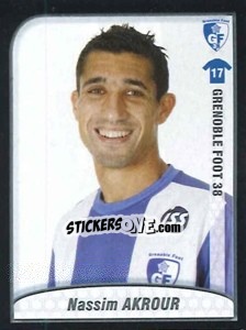 Sticker Akrour - FOOT 2009-2010 - Panini