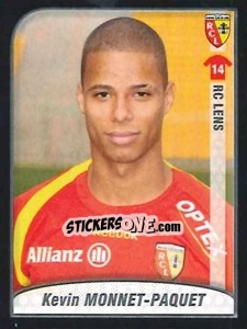 Sticker Monnet-Paquet - FOOT 2009-2010 n. 155 - Panini