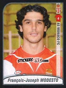 Sticker François-Joseph Modesto - FOOT 2009-2010 - Panini