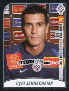 Sticker Cyril Jeunechamp - FOOT 2009-2010 - Panini