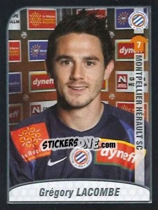 Sticker Grégory Lacombe - FOOT 2009-2010 n. 304 - Panini