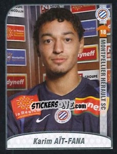 Sticker Ait-Fana - FOOT 2009-2010 n. 308 - Panini