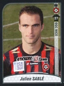 Figurina Sable - FOOT 2009-2010 - Panini