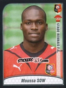 Figurina Moussa Sow - FOOT 2009-2010 - Panini