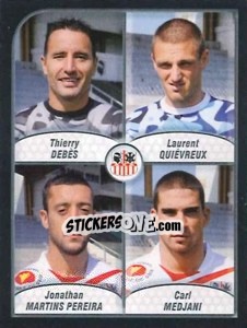 Figurina Debes / Quievreux / Pereira / Medjani - FOOT 2009-2010 n. 524 - Panini