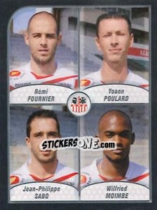 Sticker Fournier / Poulard / Sabo / Moimbe - FOOT 2009-2010 n. 525 - Panini