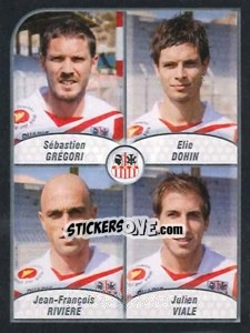 Sticker Gregori / Dohin / Riviere / Viale - FOOT 2009-2010 n. 527 - Panini