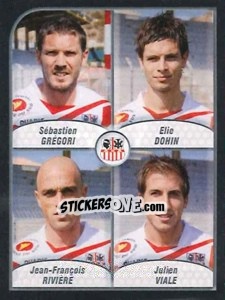 Sticker Gregori / Dohin / Riviere / Viale - FOOT 2009-2010 - Panini