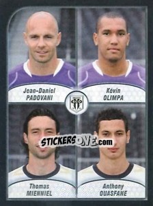 Figurina Padovani / Olimpa / Mienniel / Ouasfane - FOOT 2009-2010 - Panini