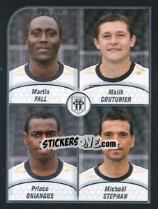 Cromo Fall / Couturier / Oniangue / Stephan - FOOT 2009-2010 - Panini