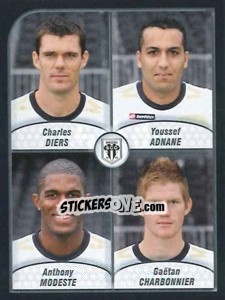 Cromo Diers / Adnane / Anthony Modeste / Charbonnier - FOOT 2009-2010 - Panini