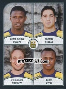 Sticker N'Diaye / Ayasse / Correze / André Ayew - FOOT 2009-2010 n. 540 - Panini