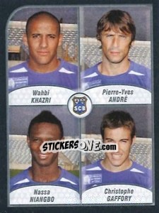 Sticker Wahbi Khazri / andre / niangbo / gaffory - FOOT 2009-2010 n. 548 - Panini