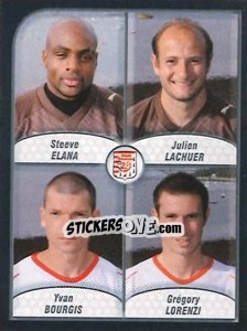 Cromo Elana / Lachuer / Bourgis / Lorenzi - FOOT 2009-2010 - Panini