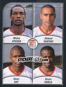 Sticker Apanga / Kantari / Daf / Ewolo - FOOT 2009-2010 n. 553 - Panini