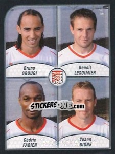 Figurina Grougi / Lesoimier / Fabien / Bigne - FOOT 2009-2010 - Panini