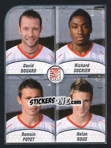 Sticker Bouard / Socrier / Poyet / Roux - FOOT 2009-2010 n. 555 - Panini