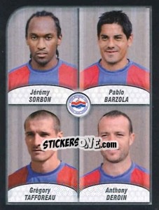 Sticker Sorbon / Barzola / Tafforeau / Deroin - FOOT 2009-2010 n. 560 - Panini