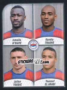 Sticker N'Diaye / Traore / Toudic / El Arabi - FOOT 2009-2010 n. 562 - Panini