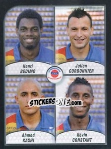 Sticker Henri Bedimo / cordonnier / kashi / kevin Constant - FOOT 2009-2010 n. 567 - Panini