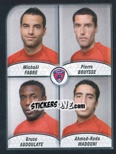 Sticker Fabre / Bouysse / Abdoulaye / Madouni - FOOT 2009-2010 n. 573 - Panini