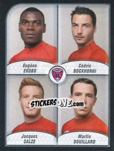 Figurina Ekobo / Bockhorni / Salze / Douillard - FOOT 2009-2010 n. 574 - Panini