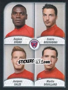 Cromo Ekobo / Bockhorni / Salze / Douillard - FOOT 2009-2010 - Panini