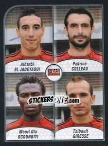 Cromo El Jadeyaoui / Colleau / Ogounbiyi / Giresse - FOOT 2009-2010 - Panini