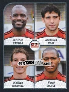 Figurina Bassila / Grax / Scarpelli / Bazile - FOOT 2009-2010 - Panini