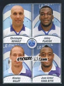 Figurina Revault / Placide / Gillet / Kana Biyik - FOOT 2009-2010 - Panini