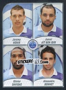 Cromo Henin / ait Ben Idir / davidas / bonnet - FOOT 2009-2010 - Panini