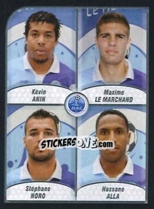 Sticker Anin / le Marchand / noro / alla - FOOT 2009-2010 - Panini