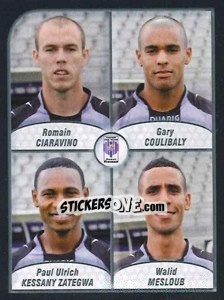 Figurina Ciaravino / Coulibaly / Zatenga / Mesloub - FOOT 2009-2010 - Panini