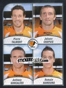 Figurina Talmont / Chapuis / Gonçalves / Hamouma - FOOT 2009-2010 n. 609 - Panini