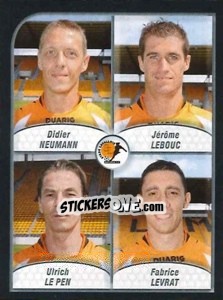 Cromo Neumann / Lebouc / Le Pen / Levrat - FOOT 2009-2010 - Panini