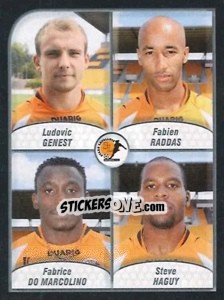 Figurina Genest / raddas / do Marcolino / haguy - FOOT 2009-2010 n. 611 - Panini