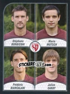 Sticker Borbiconi / Mutsch / Biancalani / Cardy - FOOT 2009-2010 - Panini