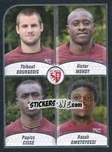 Figurina Bourgeois / Mendy / Papiss Cisse / Omotoyossi - FOOT 2009-2010 - Panini