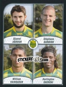 Cromo Abdoun / darbion / william Vainqueur / shereni - FOOT 2009-2010 n. 624 - Panini