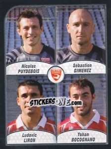 Figurina Puydebois / Gimenez / Liron / Bocognano - FOOT 2009-2010 n. 629 - Panini